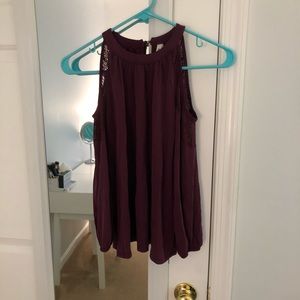 Purple 3/4 Sleeve Shirt